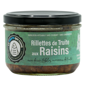 Rillettes de truite aux raisins