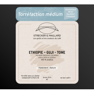 Café moulu - ethiopie-guji- torréf. medium
