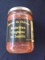 Boulette d'agneau au basilic