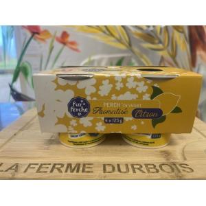 Yaourt aromatises au citron  du perche