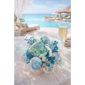 Bouquet de fondants parfumés - écume bleue