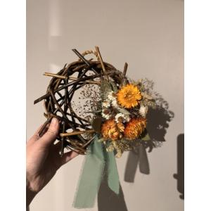 Création florale en fleurs séchées 2