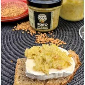 Pesto blanc de poireaux graines de fenugrec