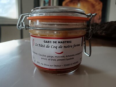 Pâté de coq au piment d'espelette