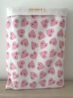 Pochette à livre 'coeurs'