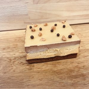 Entremet brownies caramel chocolat-familial