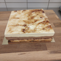 Entremet vanille chocolat-familial