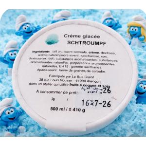 Créme glacée schtroumpf