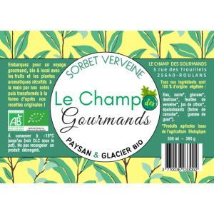 Sorbet verveine citronnée