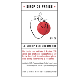 Sirop fraise