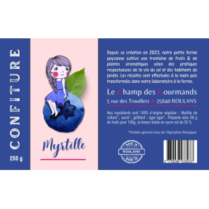 Confiture myrtille