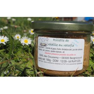Terrine de rillette volaille/ratafia