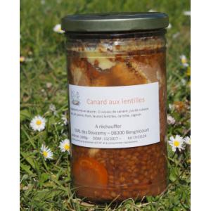 2cuisses de canard aux lentilles