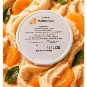 Sorbet plein fruit mandarine