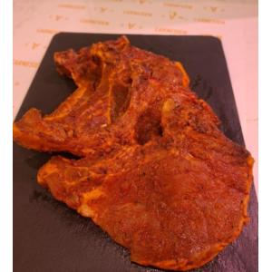 Côte de porc marinée