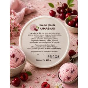 Créme glacée amarenas