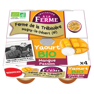 Yaourt br. mangue passion ferm. et bio 4x125g
