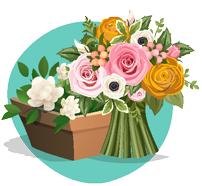 Fleurs, arbres